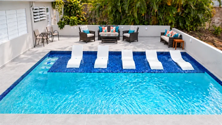 Pool patio — styled seating