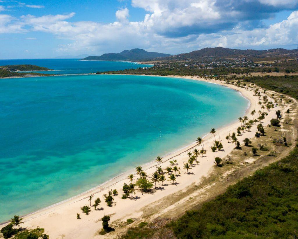 Beach and coastal scenery in Vieques