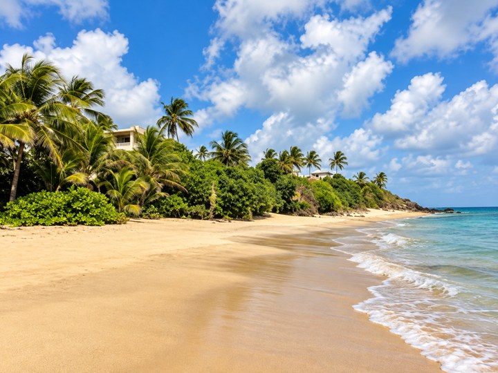 Beachfront setting