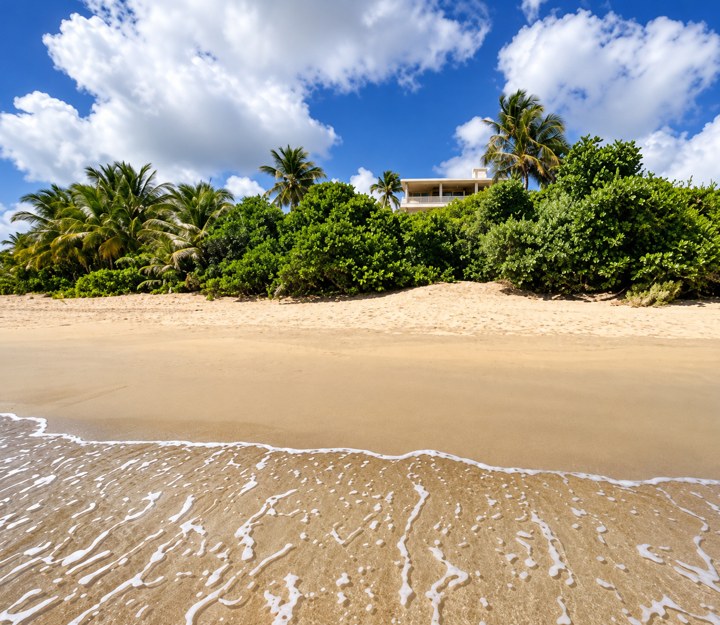 House from the shoreline